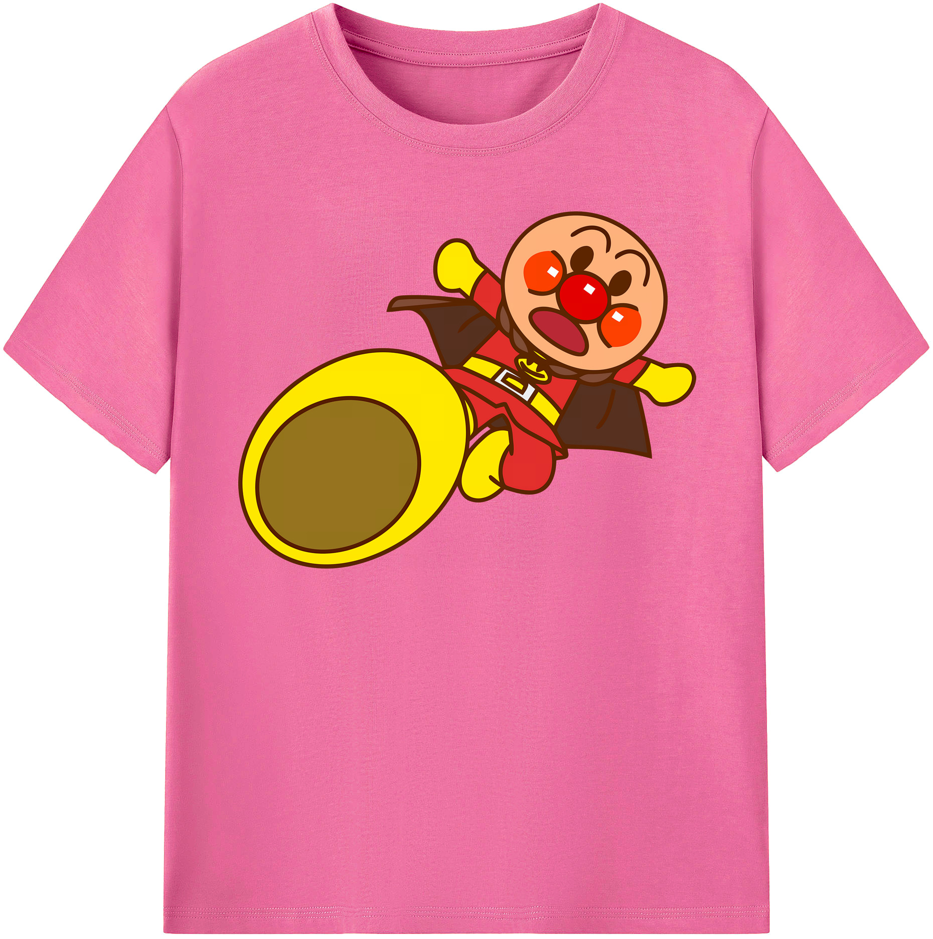 （画像用） アンパンマン Anpanman レディースカジュアルプリントTシャツ（綿100％）
